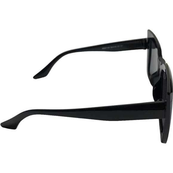 Cat Eye Black Oversized Sunglasses - Picture 3 of 6